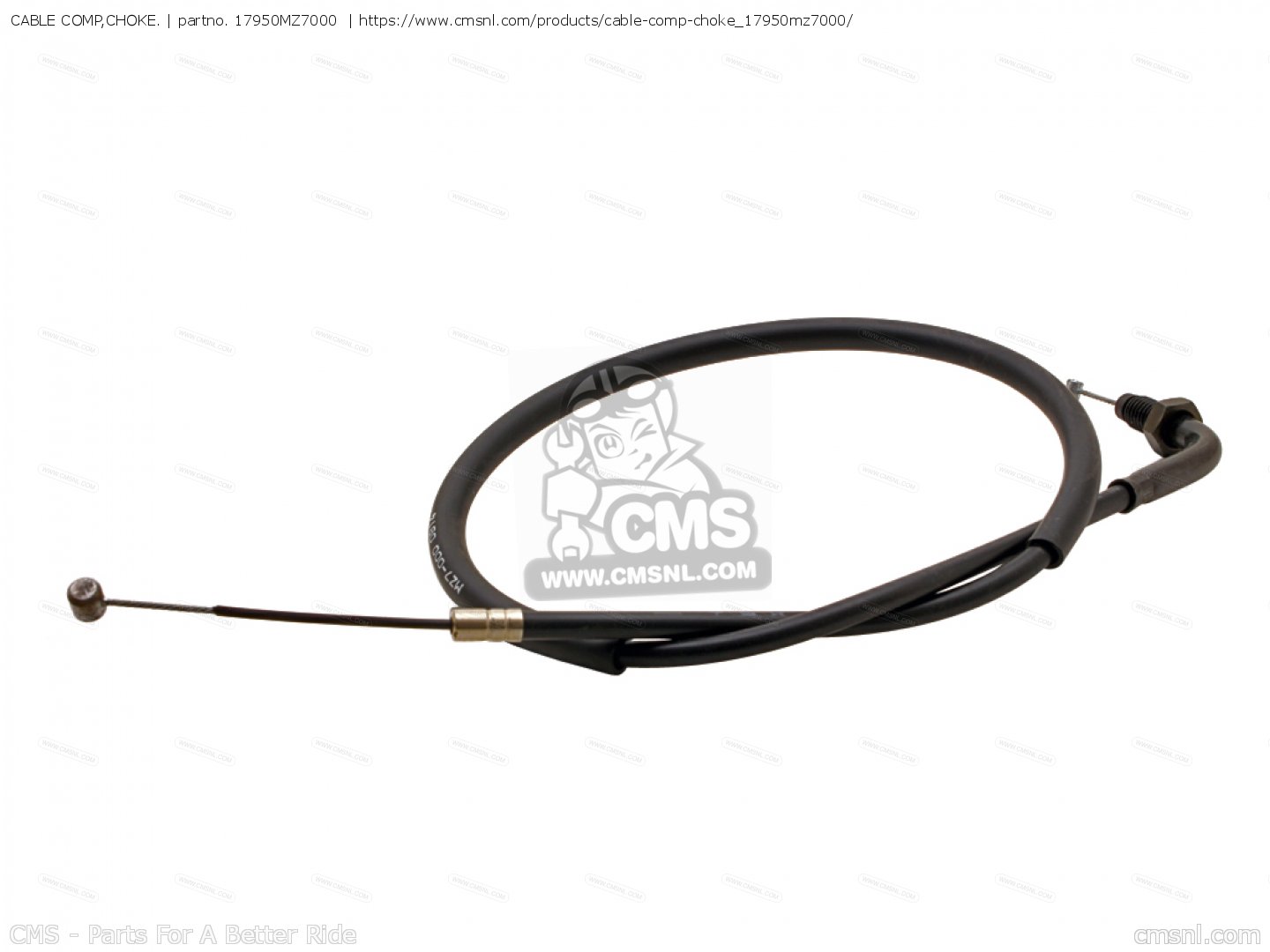 17950MZ7000 Cable Comp,choke. Honda buy the 17950MZ7000 at CMSNL