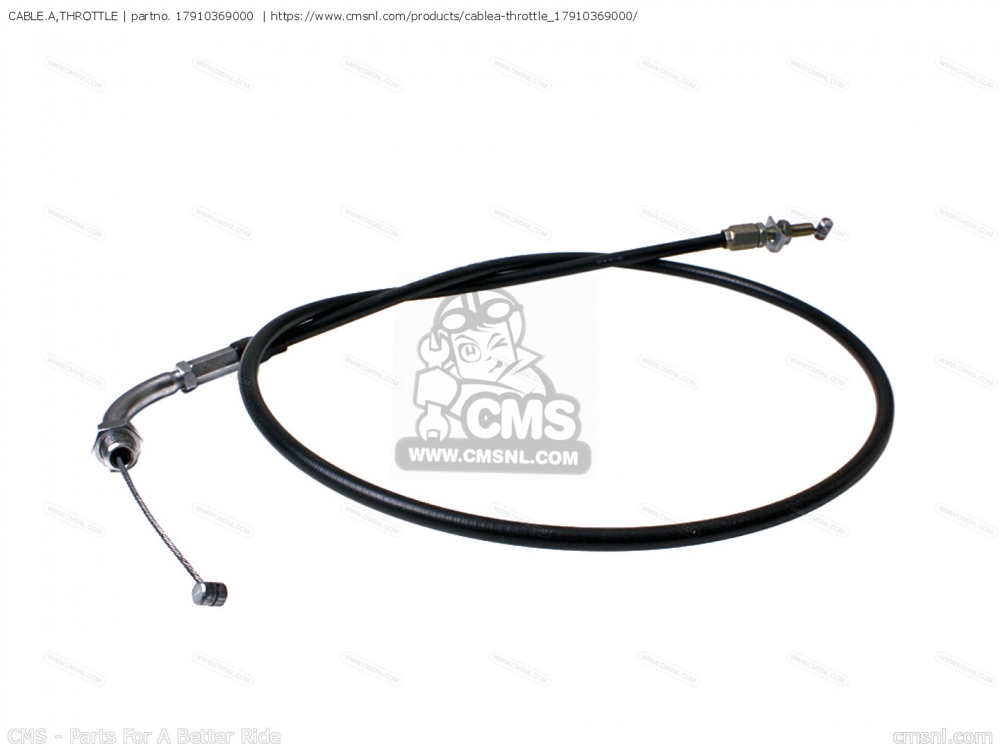 CABLE.A,THROTTLE for CB360T 1976 USA order at CMSNL