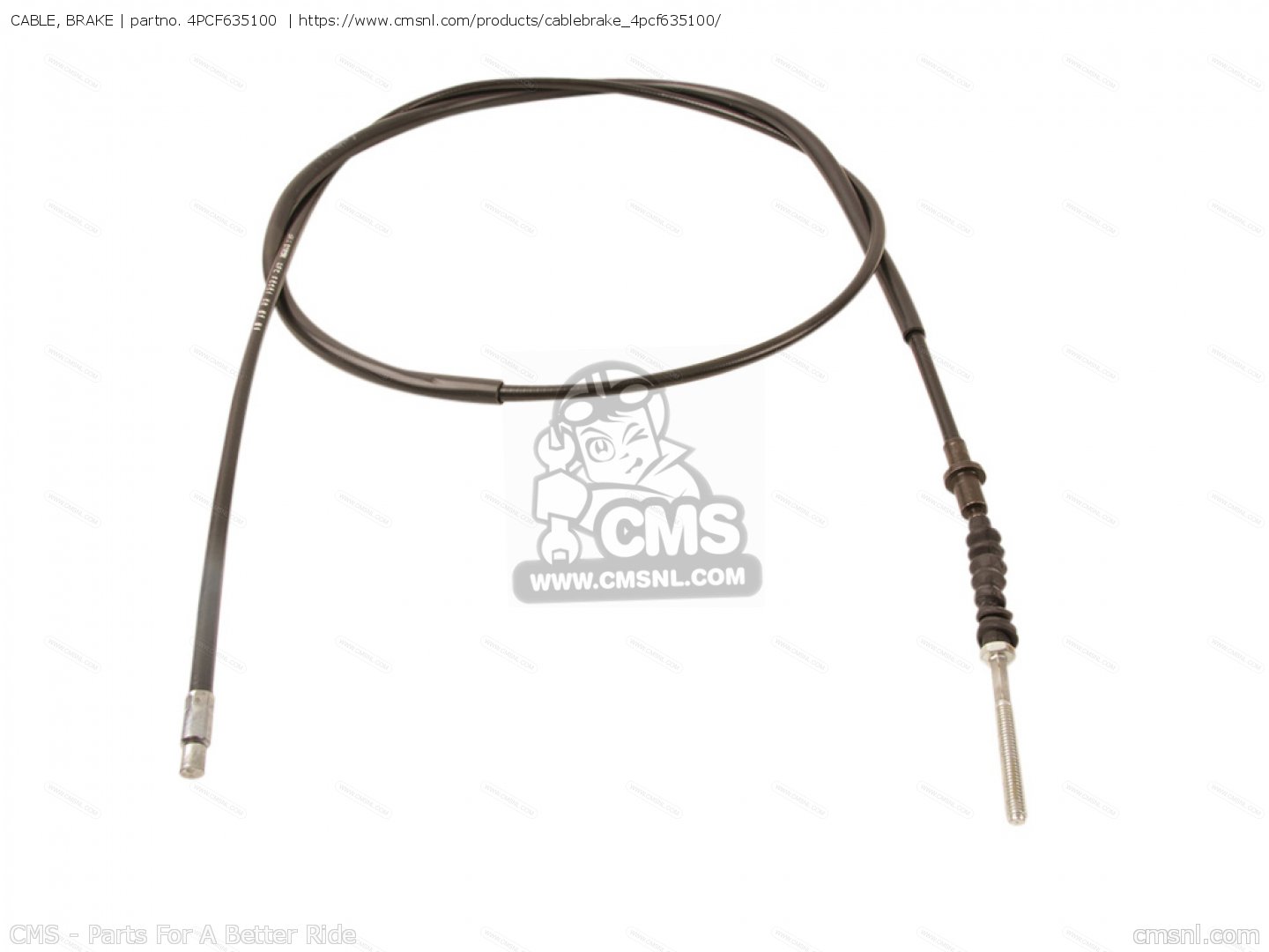 4PCF635100 Cable, Brake Yamaha buy the 4PCF63510000 at CMSNL