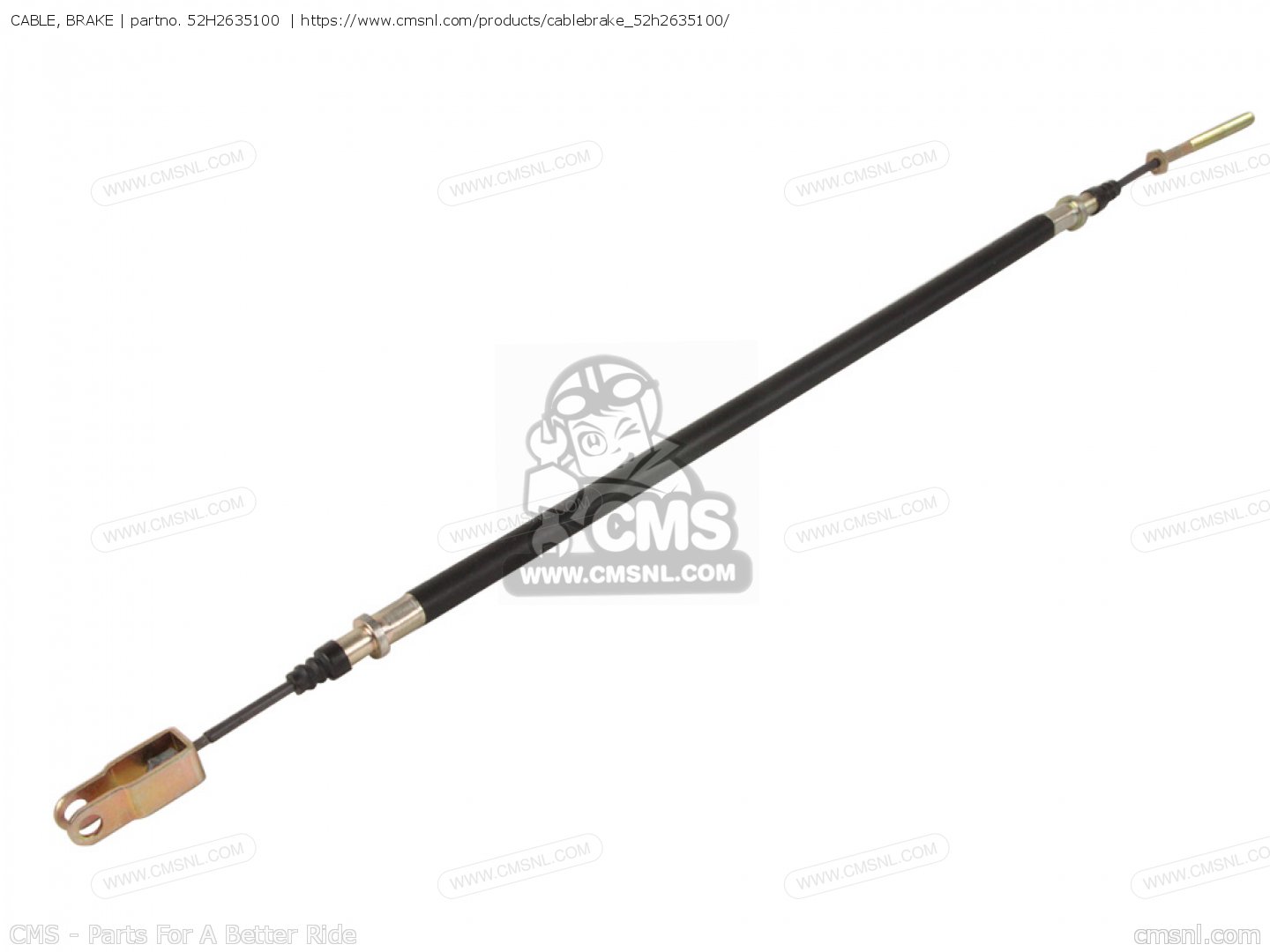 52H2635100 Cable, Brake Yamaha buy the 52H2635100 at CMSNL