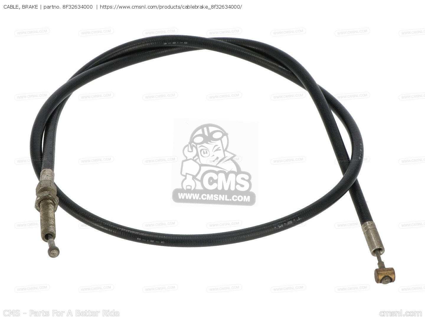 8F32634000 Cable, Brake Yamaha buy the 8F3263400000 at CMSNL