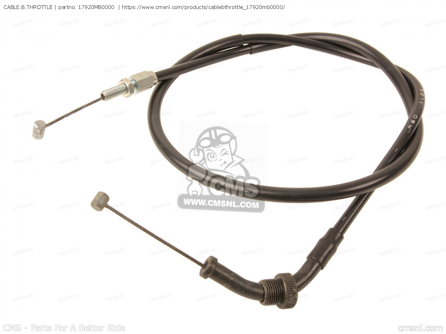 17920MB0000: Cable.b.throttle Honda - Buy The 17920-MB0-000 At CMSNL