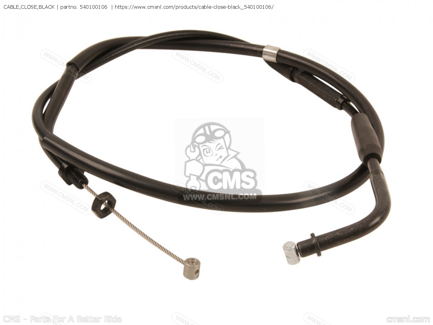 540100106: CABLE,CLOSE,BLACK Kawasaki - buy the 54010-0106