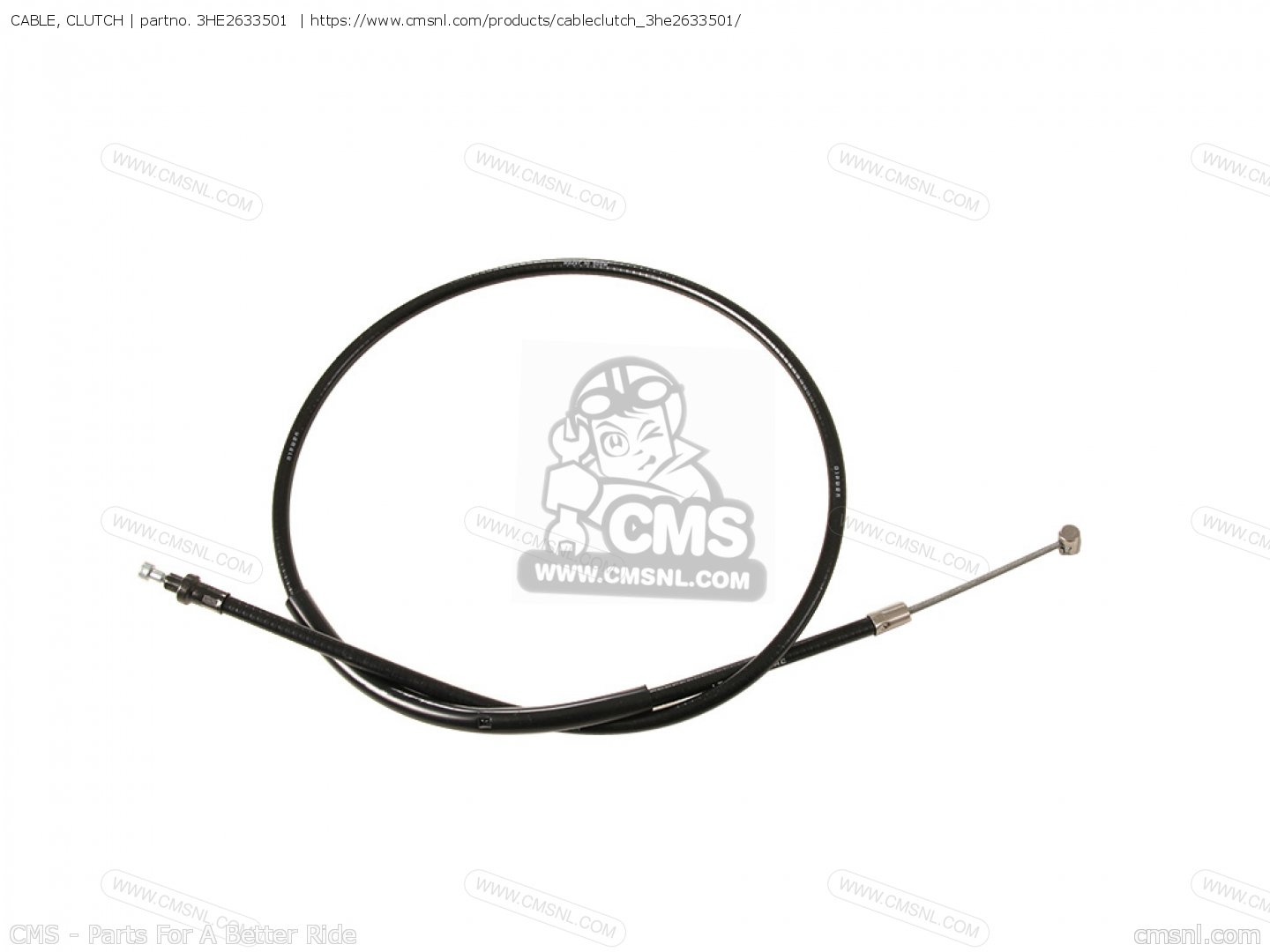 3HE2633501 Cable, Clutch Yamaha buy the 3HE2633501 at CMSNL
