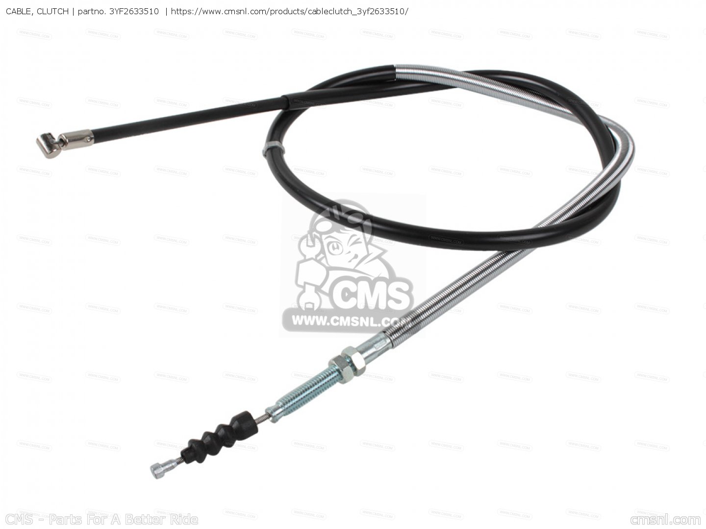 3YF2633510 Cable, Clutch Yamaha buy the 3YF2633510 at CMSNL