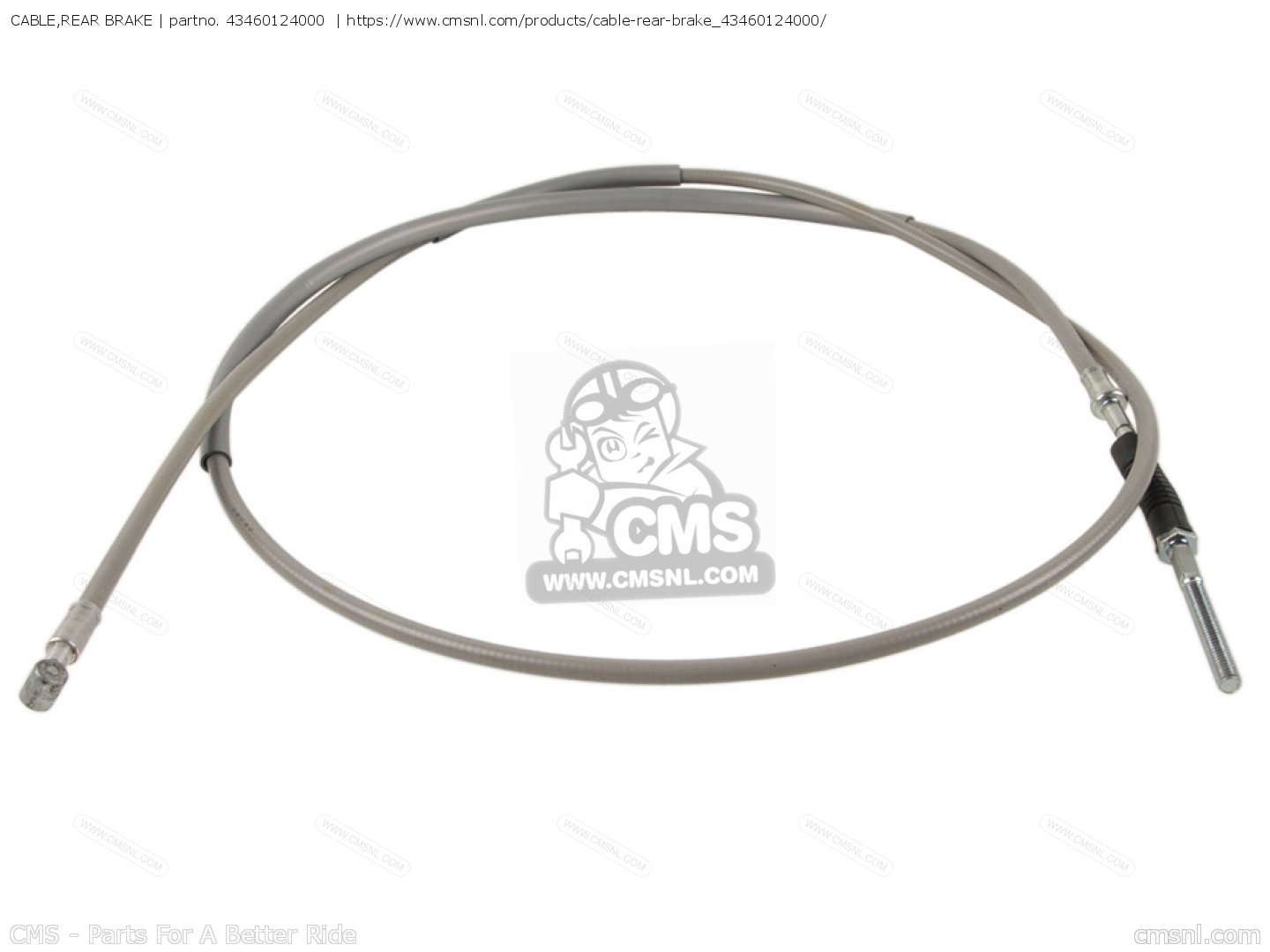 43460124000 Cable,rear Brake Honda buy the 43460124000 at CMSNL