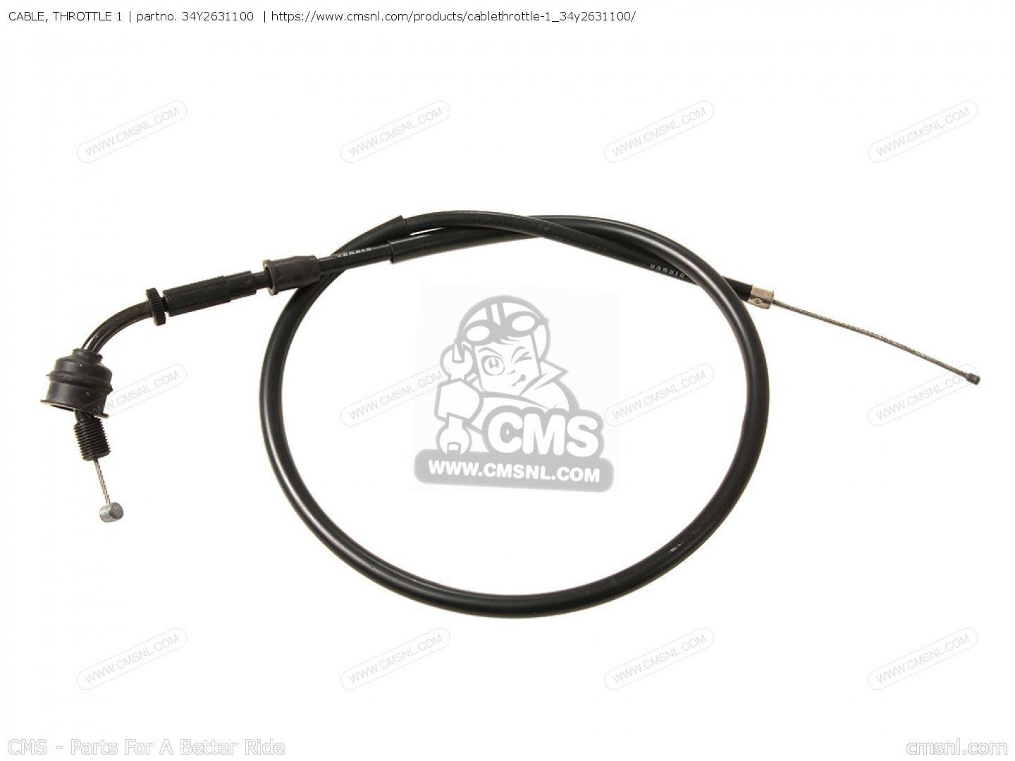 CABLE, THROTTLE 1 for DT125 1987 2AJ SPAIN 272AJ352S1 order at CMSNL