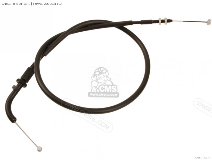 Yamaha CABLE, THROTTLE 1 20S2631110 Yamaha CABLE, THROTTLE 1 20S2631110