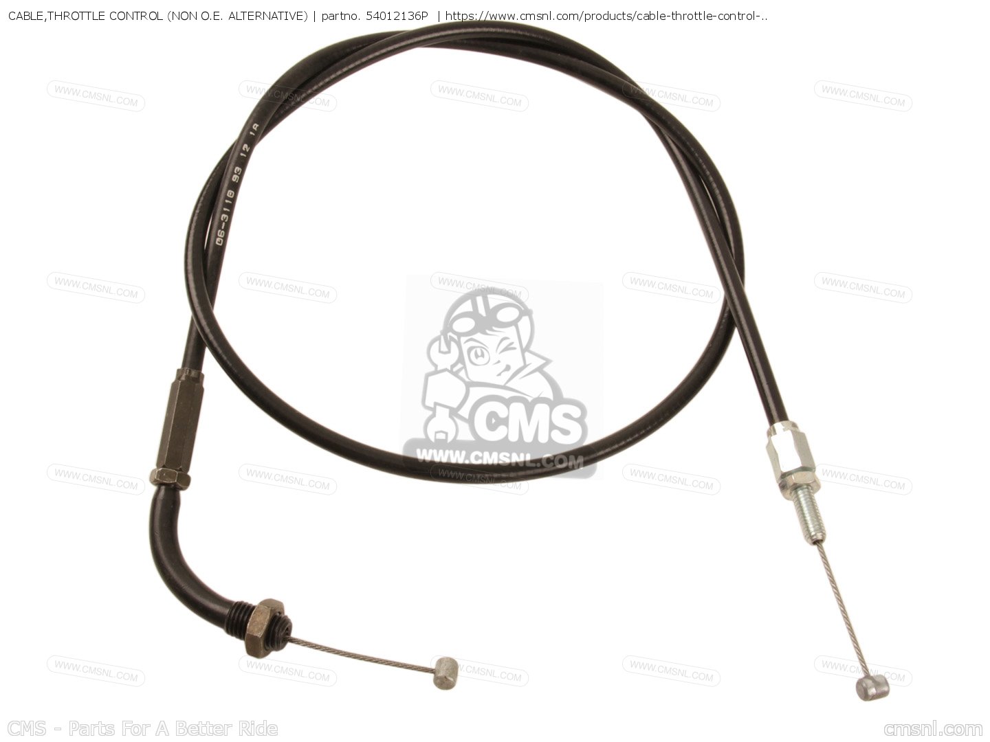 CABLE,THROTTLE CONTROL for KZ400 1974 USA CANADA / MPH KPH order at CMSNL