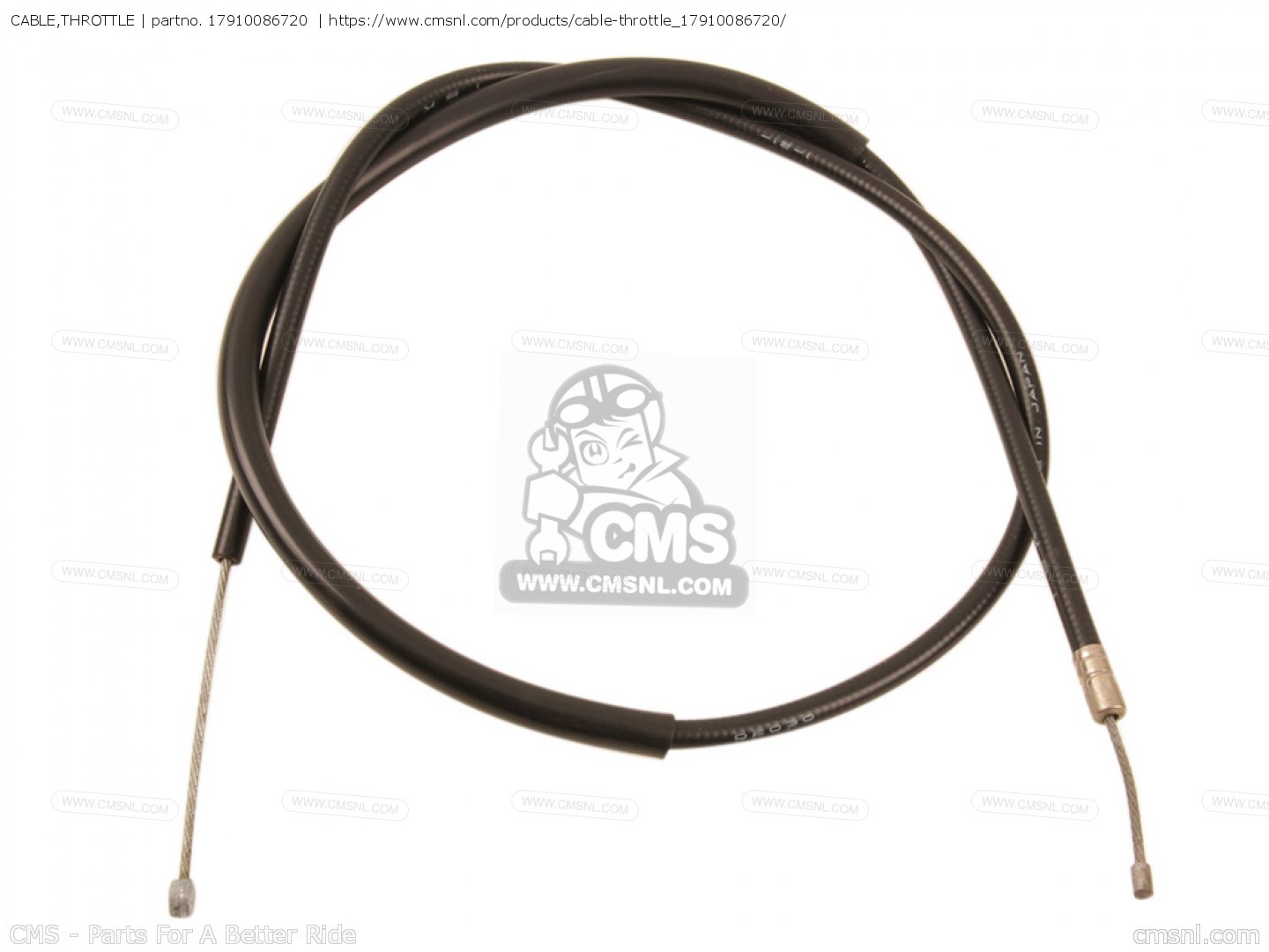 17910086720: CABLE,THROTTLE Honda - buy the 17910-086-720 at CMSNL