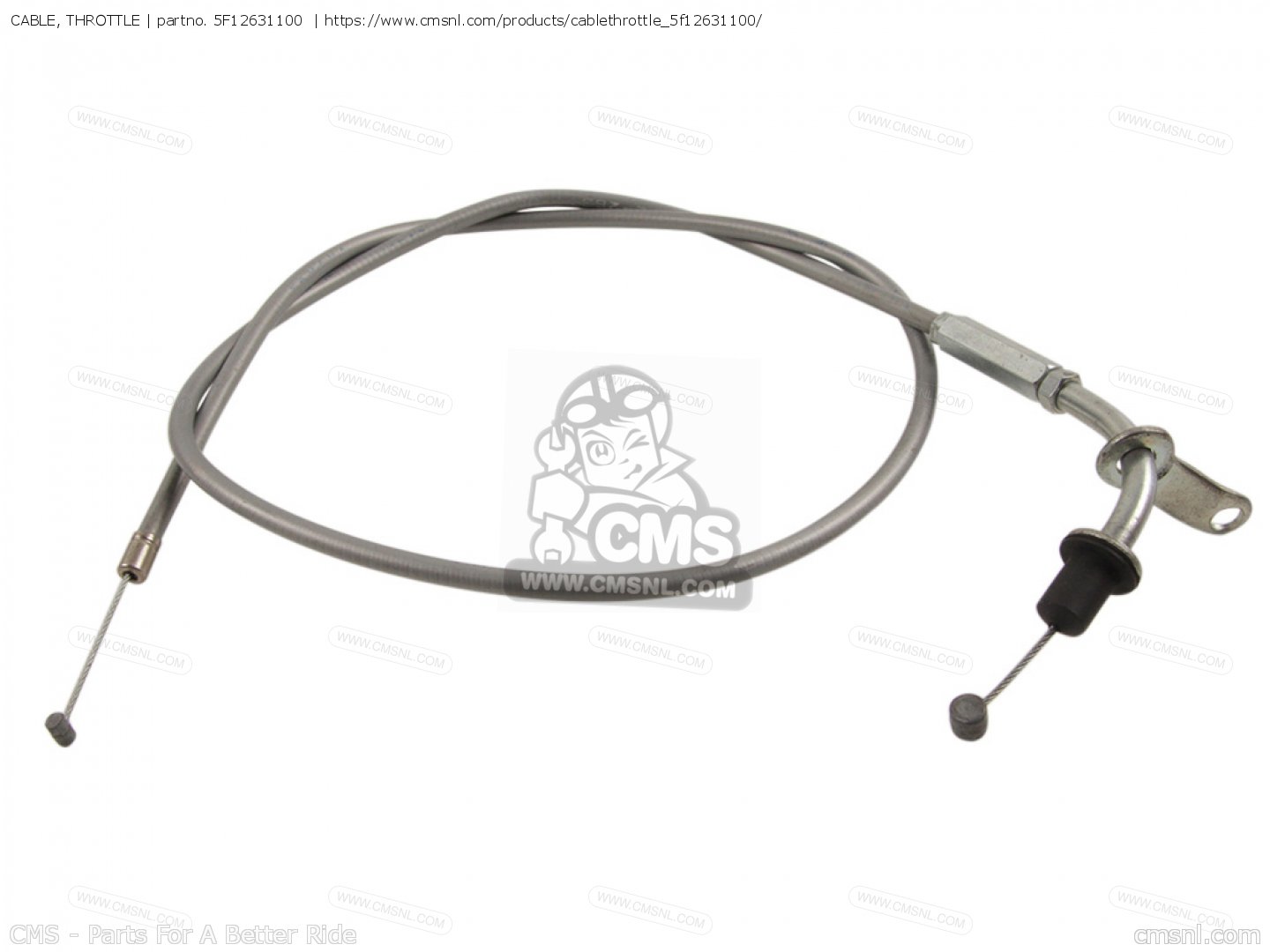 5F12631100 Cable, Throttle Yamaha buy the 5F12631100 at CMSNL