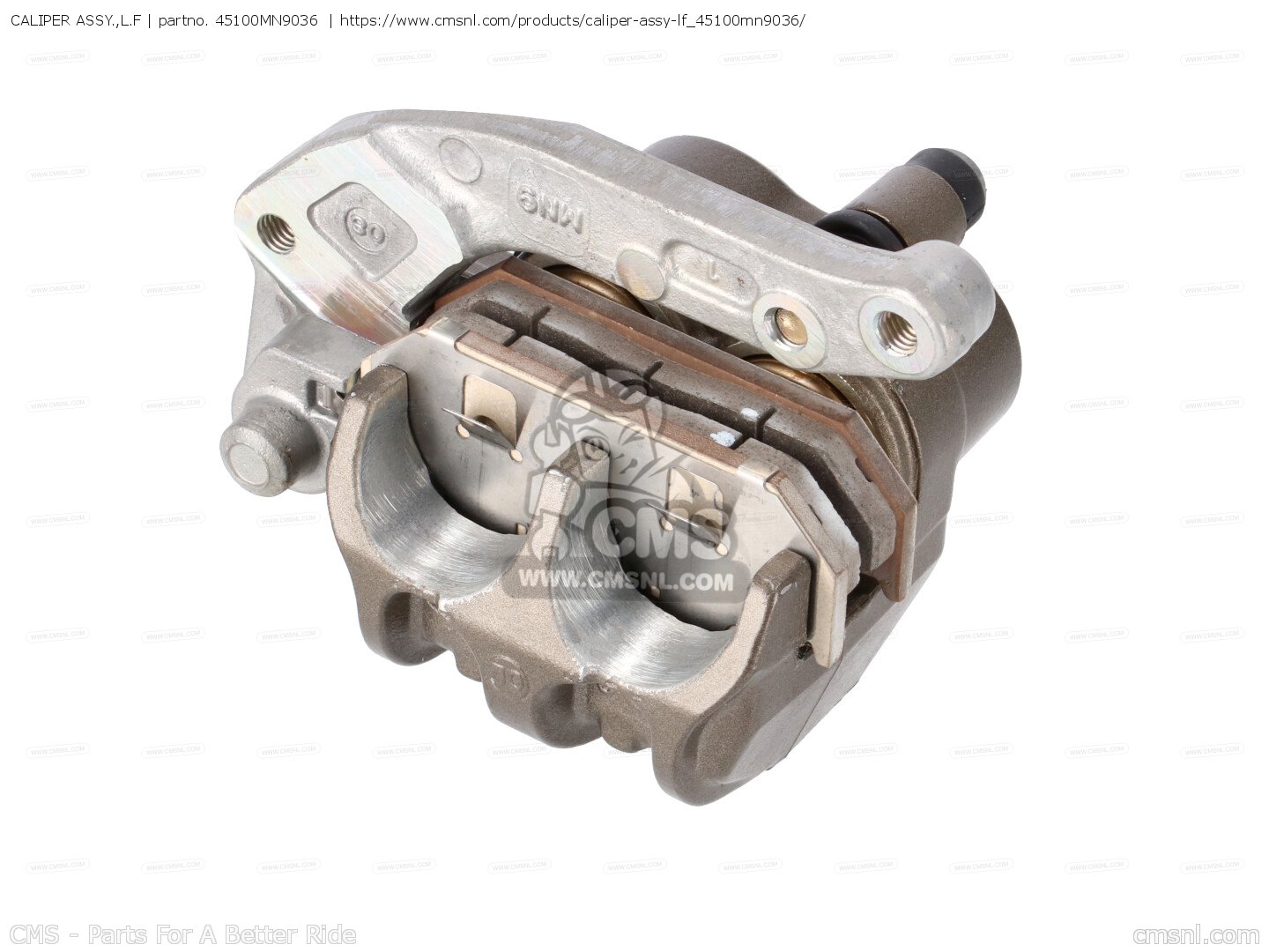 45100MN9036: CALIPER ASSY.,L.F Honda - buy the 45100-MN9-036 at CMSNL