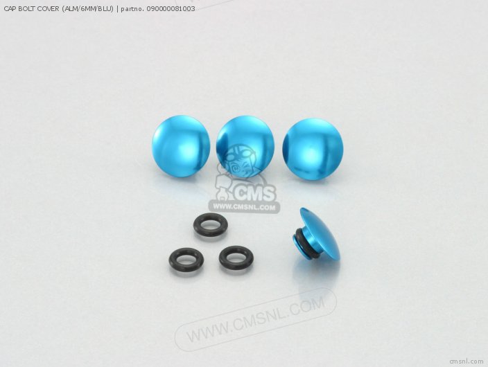 Kitaco CAP BOLT COVER (ALM/6MM/BLU) 090000081003