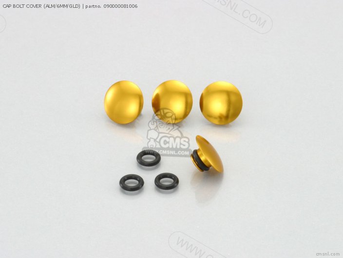 Kitaco CAP BOLT COVER (ALM/6MM/GLD) 090000081006