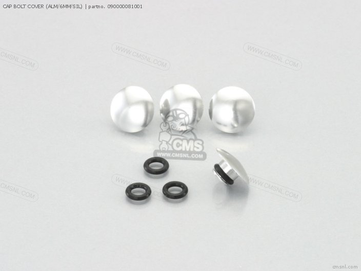 Kitaco CAP BOLT COVER (ALM/6MM/SIL) 090000081001