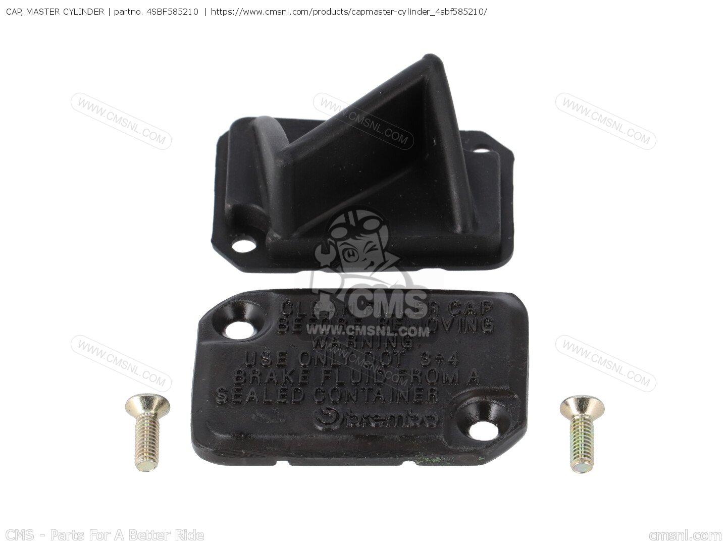 CAP, MASTER CYLINDER for YQ50 2005 3C61 AUSTRALIA 1D3C6300S3 order