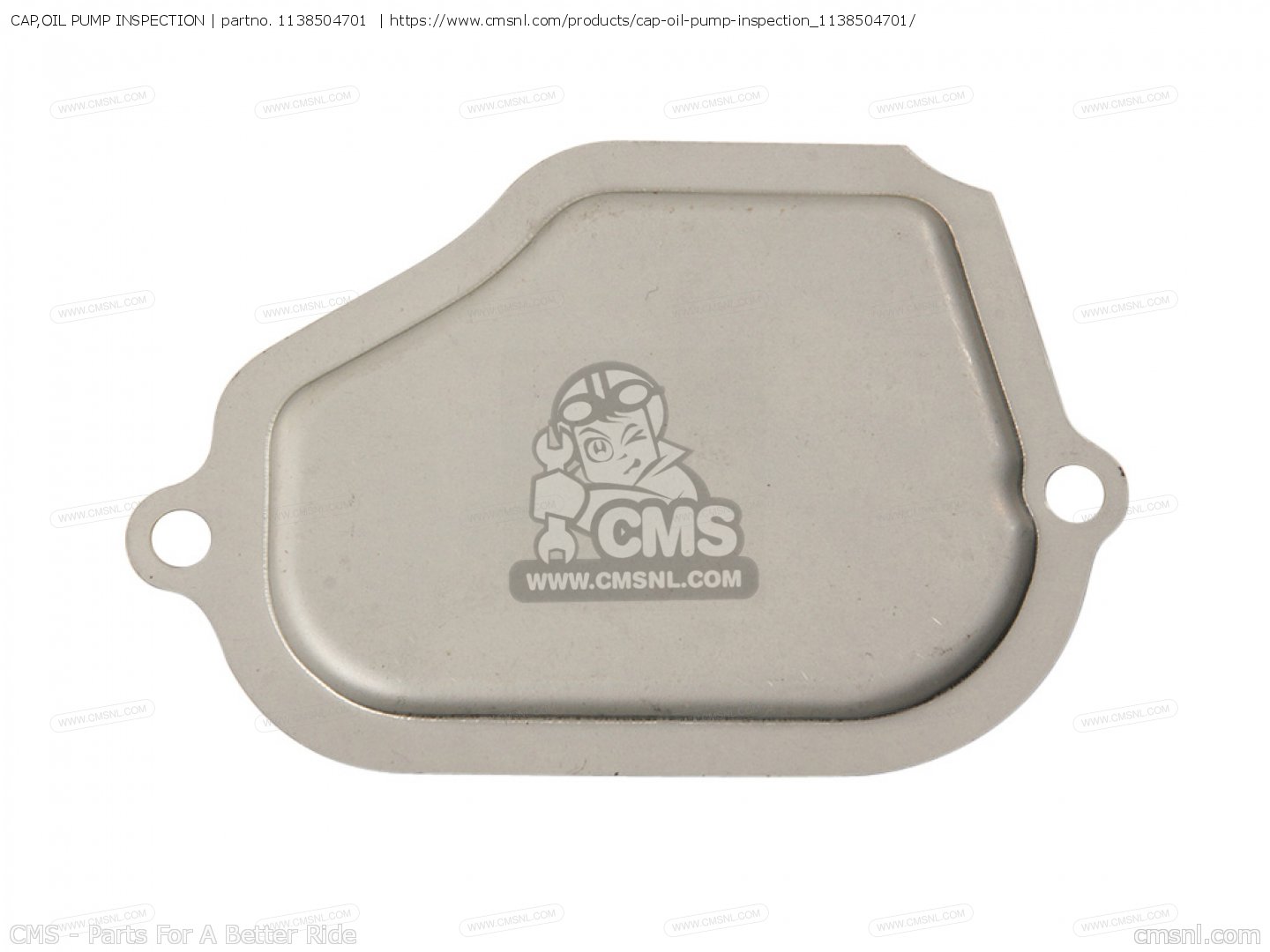 CAP,OIL PUMP INSPECTION for TS50XK 1984 (E) (E02 E16 E18 E21) order