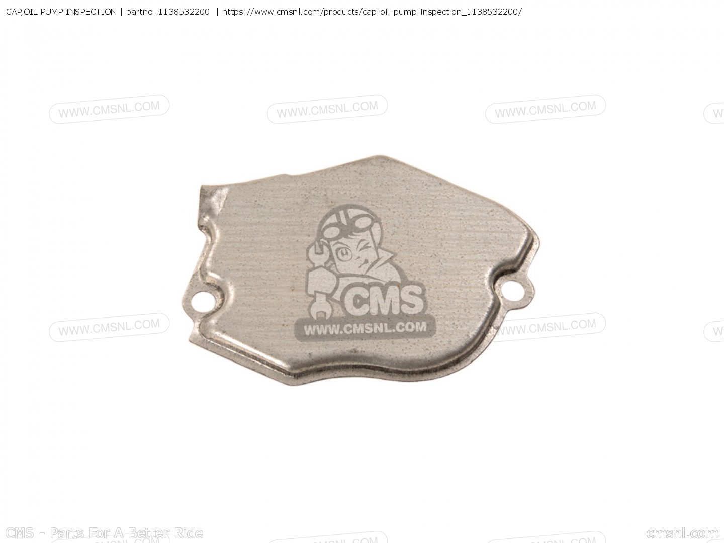 1138532200 Cap,oil Pump Inspection Suzuki buy the 1138532200 at CMSNL