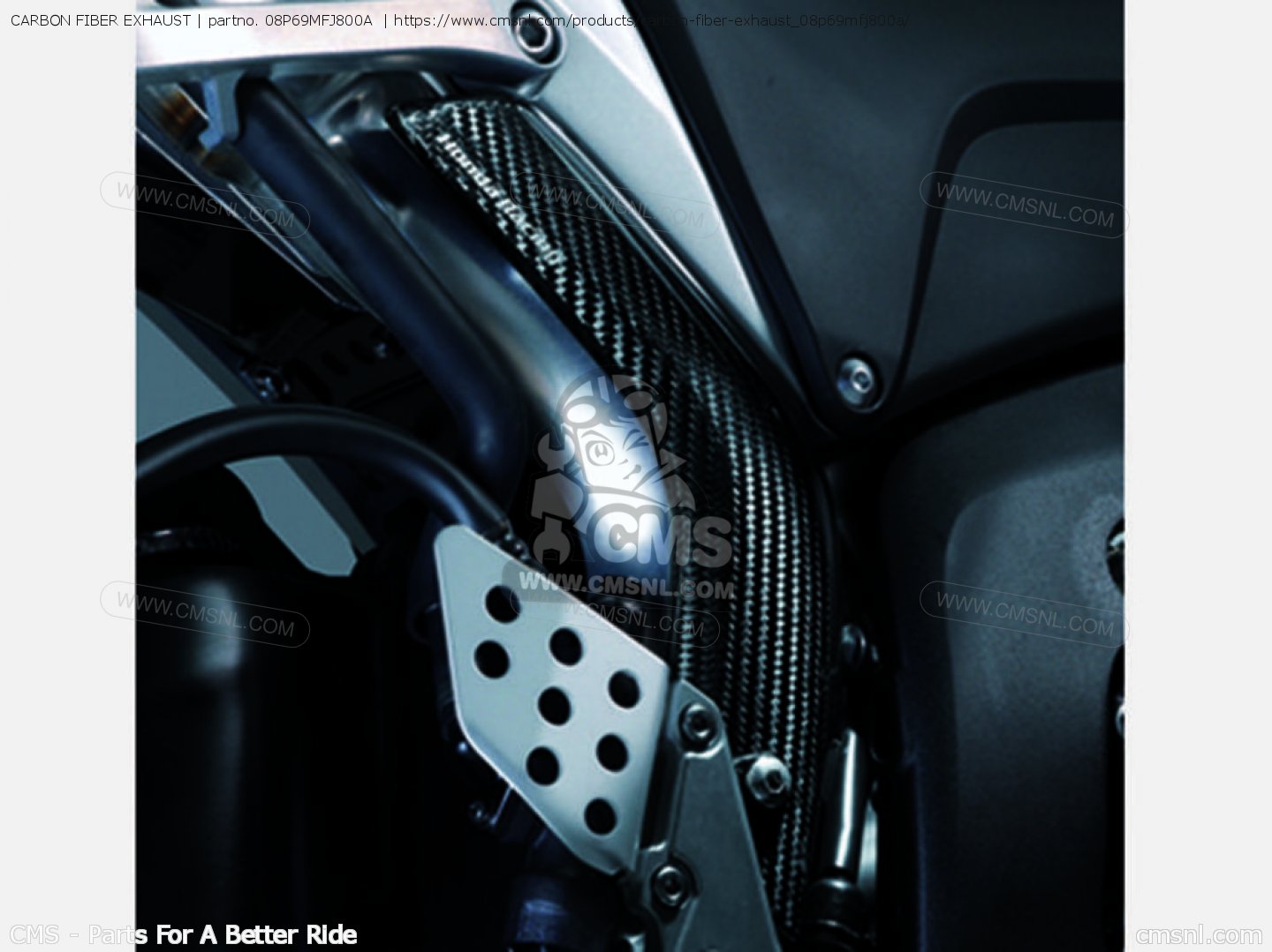 08P69MFJ800A Carbon Fiber Exhaust Honda buy the 08P69MFJ800A at CMSNL