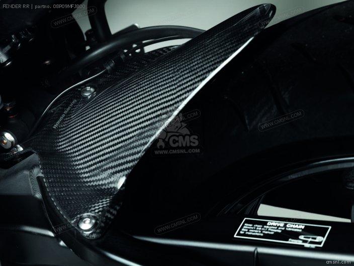 08P09MFJ800: Carbon Fiber Hugger Honda - buy the 08P09-MFJ-800 at CMSNL