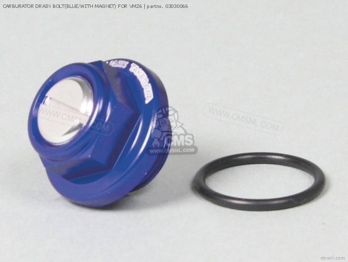 Takegawa CARBURATOR DRAIN BOLT(BLUE/WITH MAGNET) FOR VM26 03030066