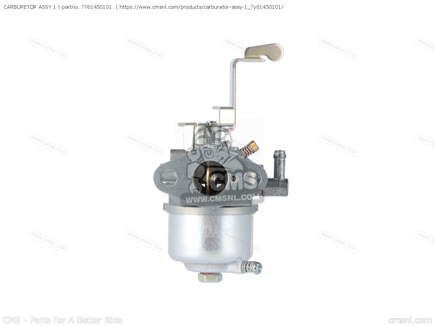 7Y61450101: Carburetor Assy 1 Yamaha - buy the 7Y6-14501-01-00 at