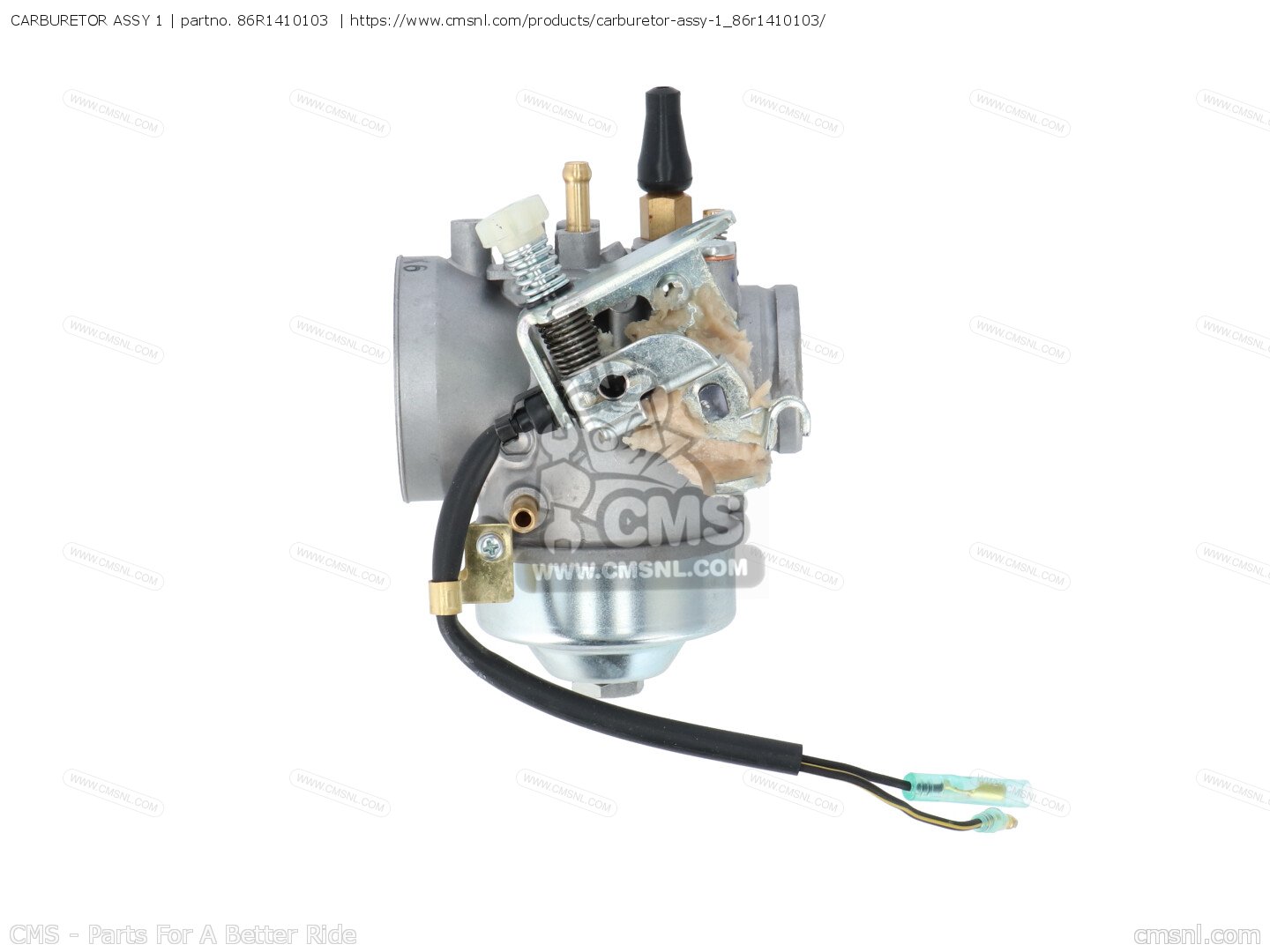 86R1410103: Carburetor Assy 1 Yamaha - buy the 86R-14101-03-00 at