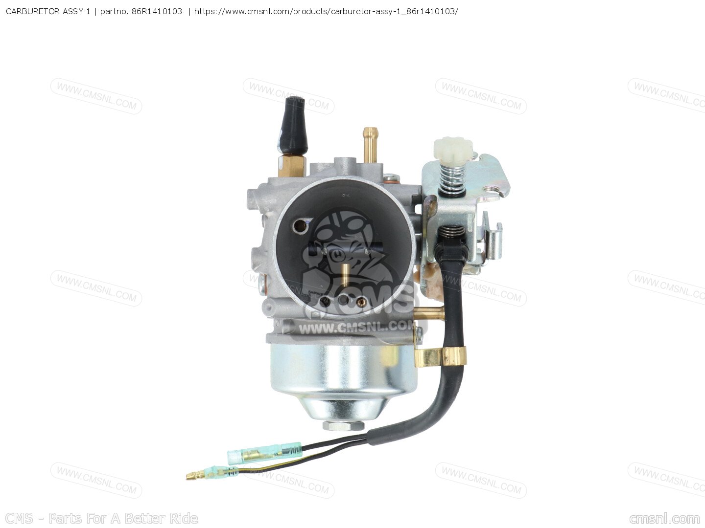 86R1410103: Carburetor Assy 1 Yamaha - buy the 86R-14101-03-00 at