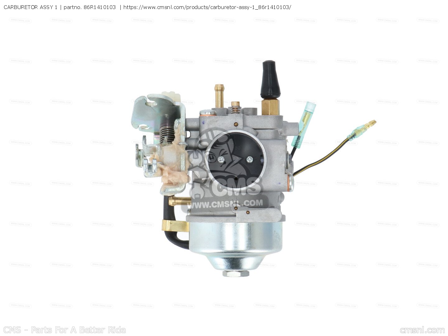 86R1410103: Carburetor Assy 1 Yamaha - buy the 86R-14101-03-00 at