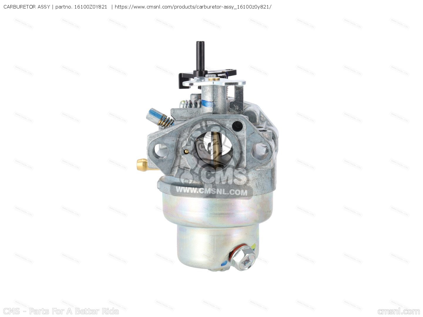 16100Z0Y821: Carburetor Assy Honda - Buy The 16100-Z0Y-821 At CMSNL