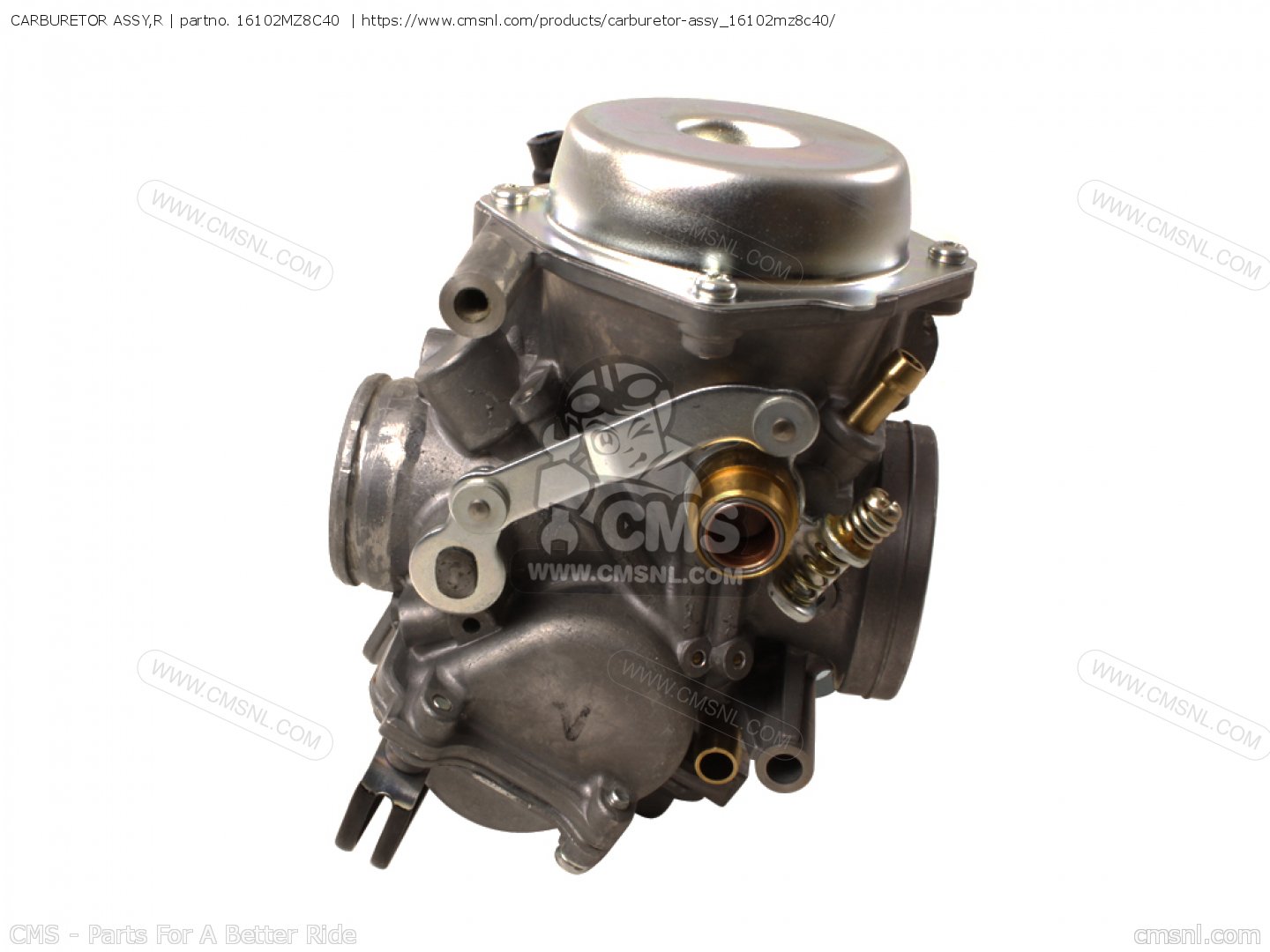 16102MZ8C40: Carburetor Assy,r Honda - buy the 16102-MZ8-C40 at CMSNL