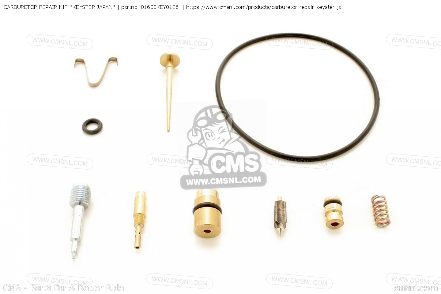 CARBURETOR REPAIR KIT *KEYSTER JAPAN* for CB350K4 SUPER SPORT 1972 USA