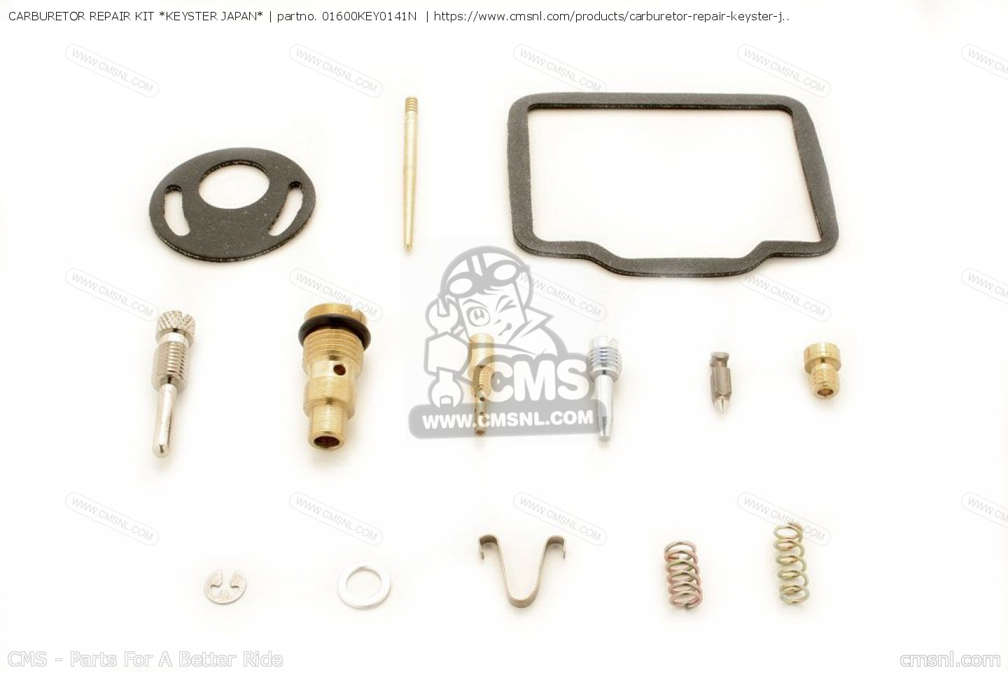 01600KEY0141N Carburetor Repair Kit *keyster Japan* Honda buy the 01600KEY0141N at CMSNL