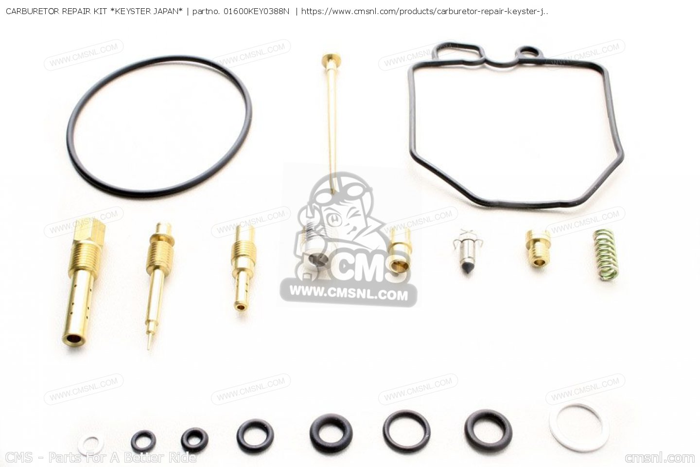 01600KEY0388N Carburetor Repair Kit *keyster Japan* Honda buy the 01600KEY0388N at CMSNL