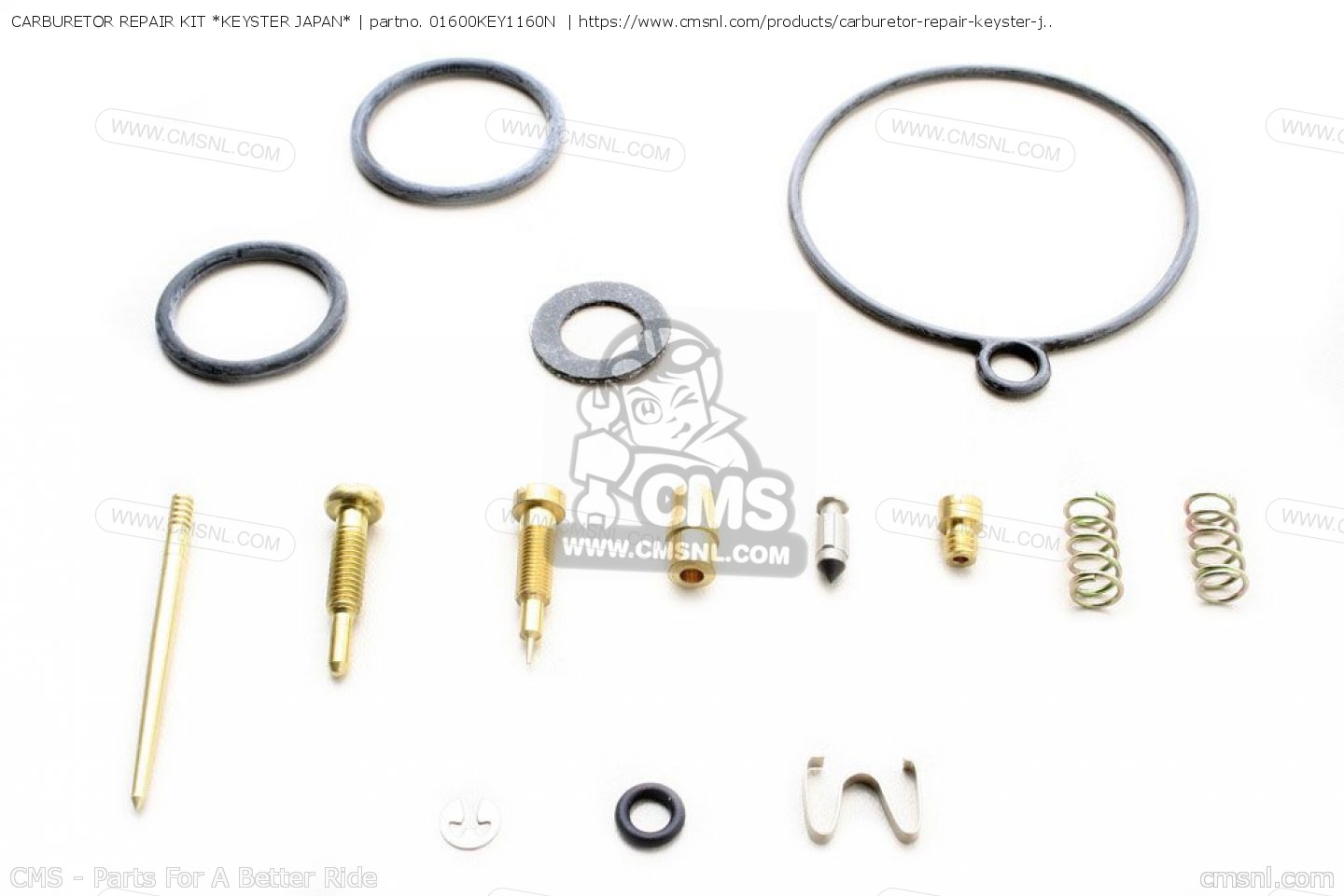 01600KEY1160N Carburetor Repair Kit *keyster Japan* Honda buy the 01600KEY1160N at CMSNL