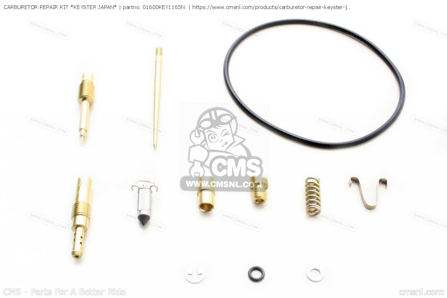 01600KEY1165N Carburetor Repair Kit *keyster Japan* Honda buy the 01600KEY1165N at CMSNL
