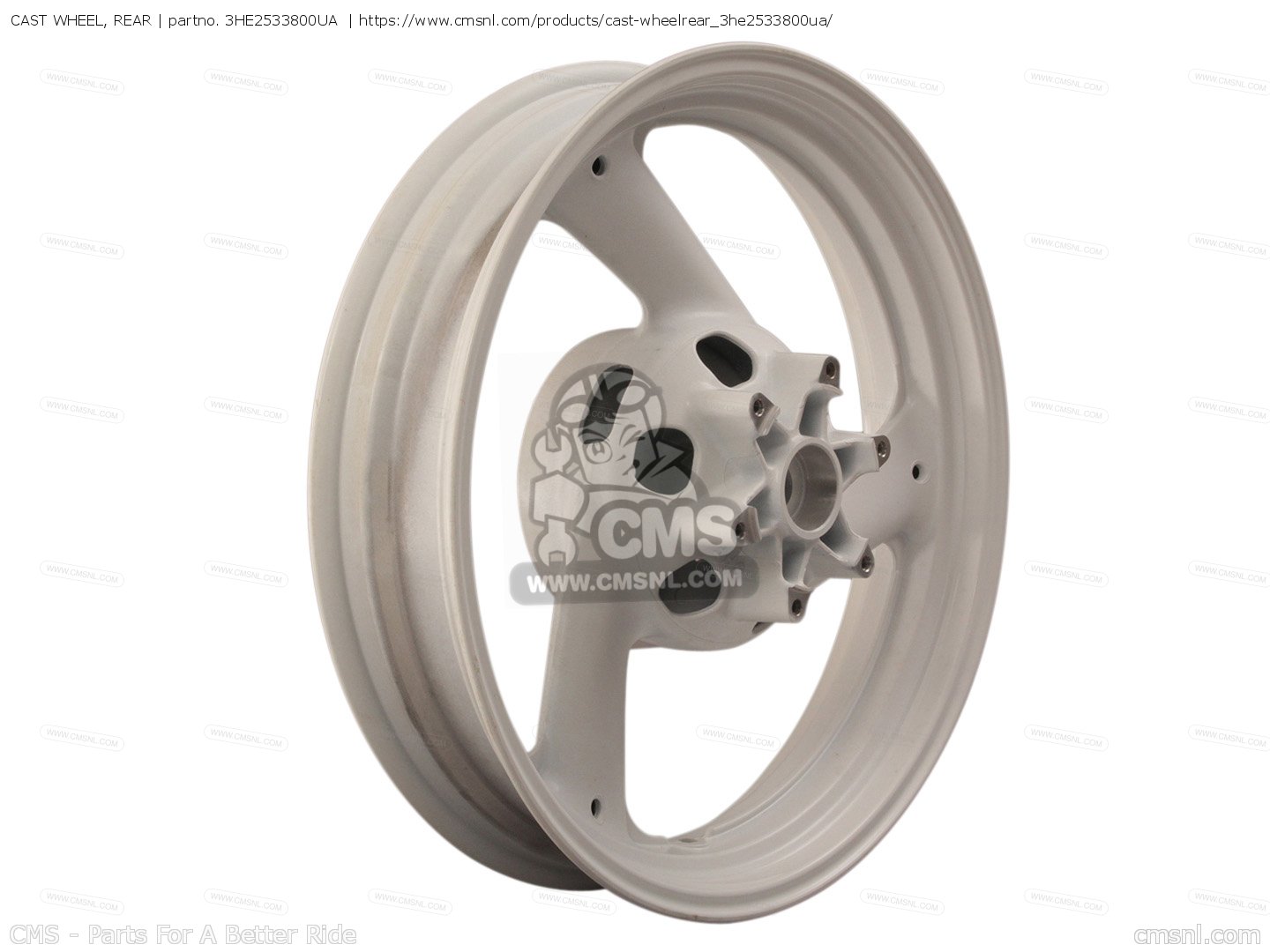 3HE2533800UA: Cast Wheel, Rear Yamaha - buy the 3HE-25338-00-UA at CMSNL