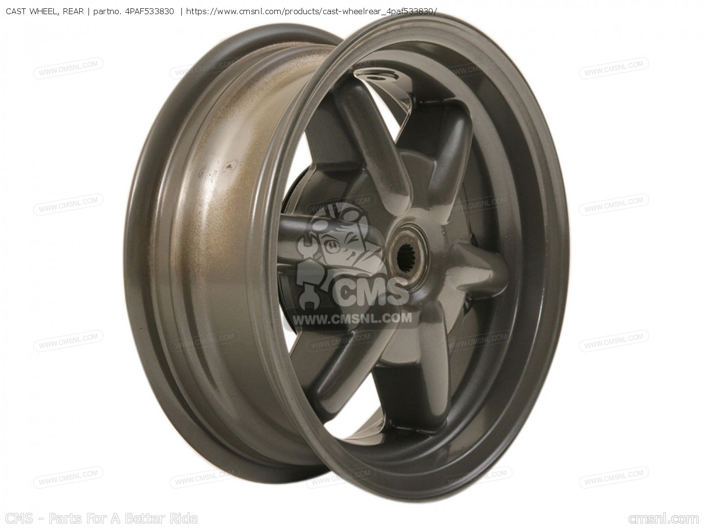 4PAF533830: Cast Wheel, Rear Yamaha - buy the 4PA-F5338-30-00 at CMSNL