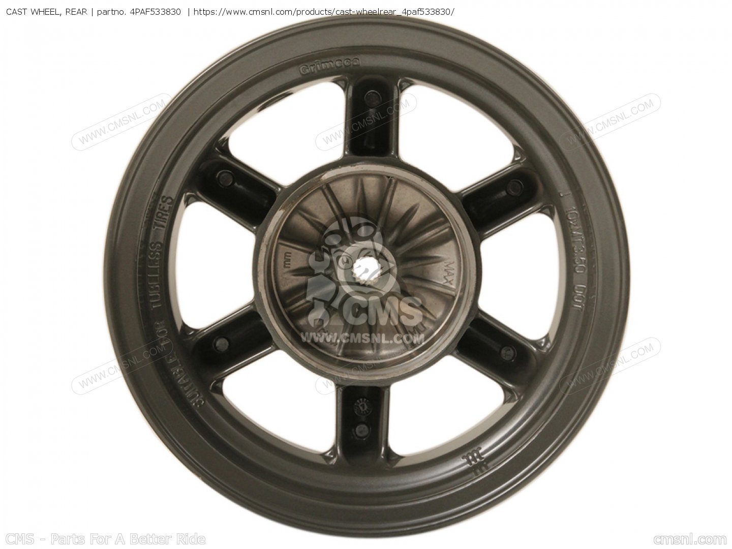 4PAF533830: Cast Wheel, Rear Yamaha - buy the 4PA-F5338-30-00 at CMSNL