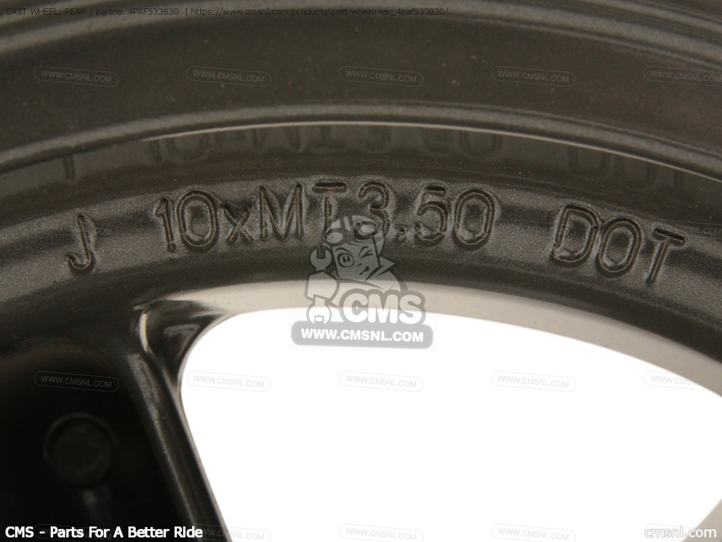 4PAF533830: Cast Wheel, Rear Yamaha - buy the 4PA-F5338-30-00 at CMSNL