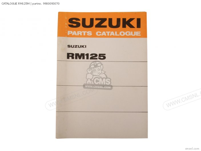 Suzuki CATALOGUE RM125M 9900093070