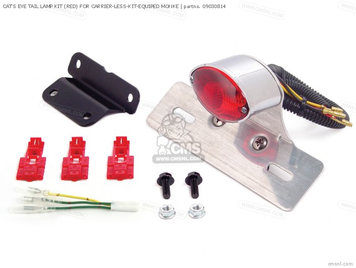 Takegawa CATS EYE TAIL LAMP KIT (RED) FOR CARRIER-LESS-KIT-EQUIPED MONKE 09030814