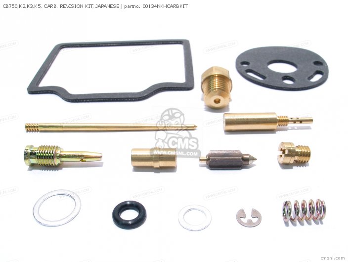 00134NKHCARBKIT: Cb750,k2,k3,k5, Carb. Revision Kit, Japanese Honda ...