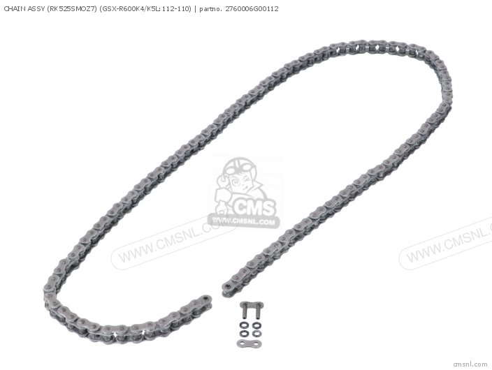 Chain Assy (rk525smoz7) (gsx-r600k4/k5l:112-110) photo