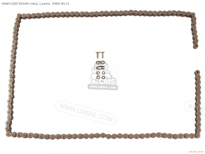 Yamaha CHAIN (DID 520VM-114LL) 9Y58176113 Yamaha CHAIN (DID 520VM-114LL) 9Y58176113