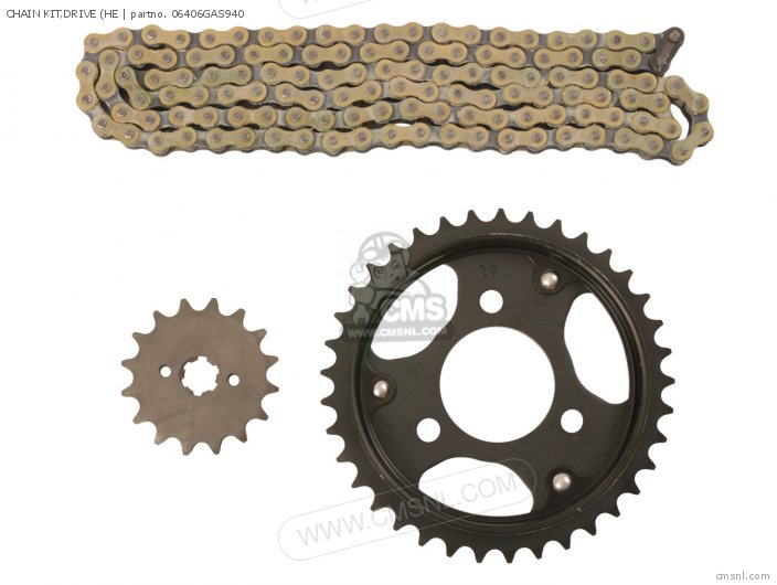 Honda CHAIN KIT,DRIVE (HE 06406GAS940 Honda CHAIN KIT,DRIVE (HE 06406GAS940