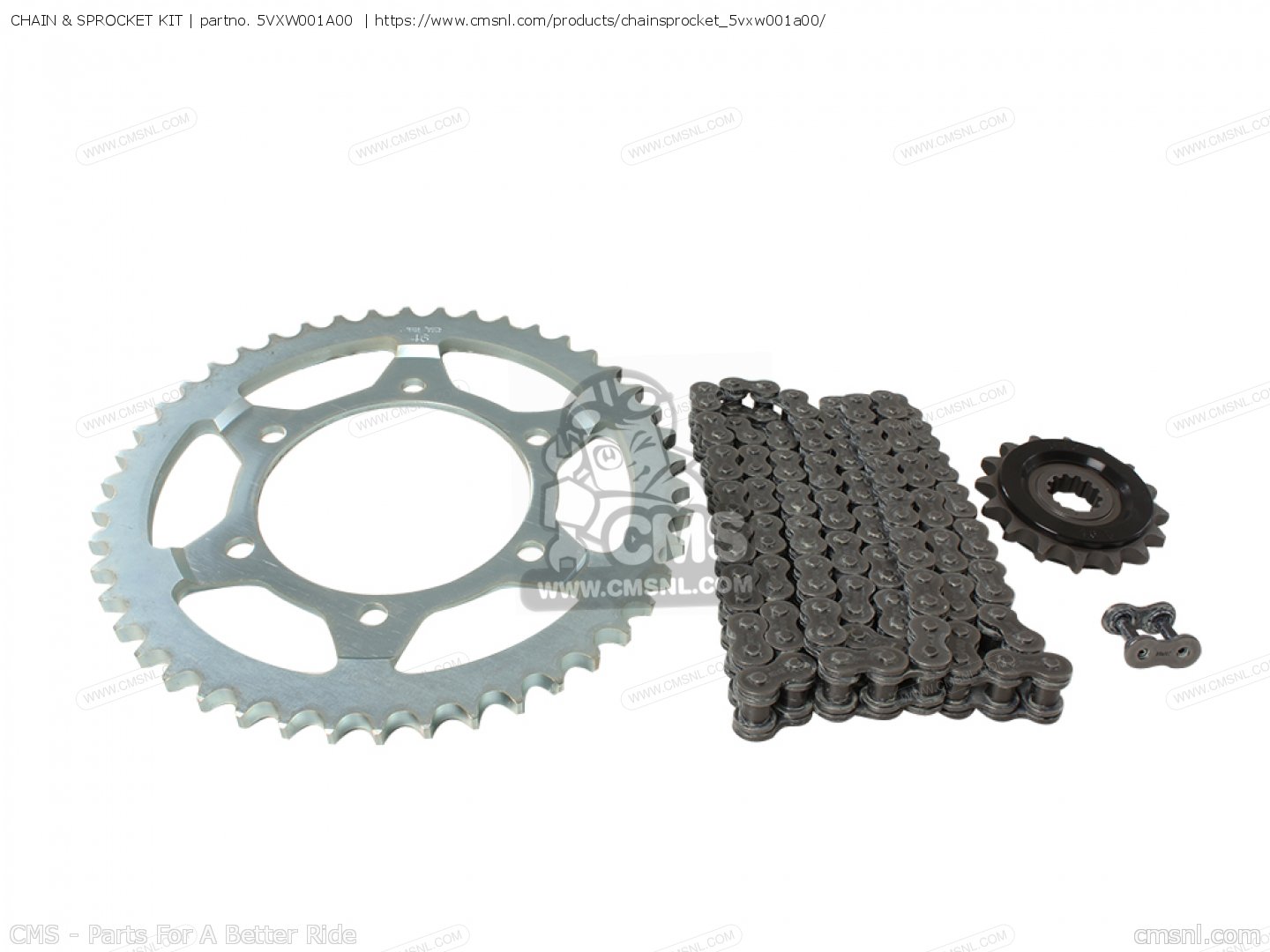 5VXW001A00 Chain & Sprocket Kit Oem Yamaha buy the 5VXW001A00 at CMSNL