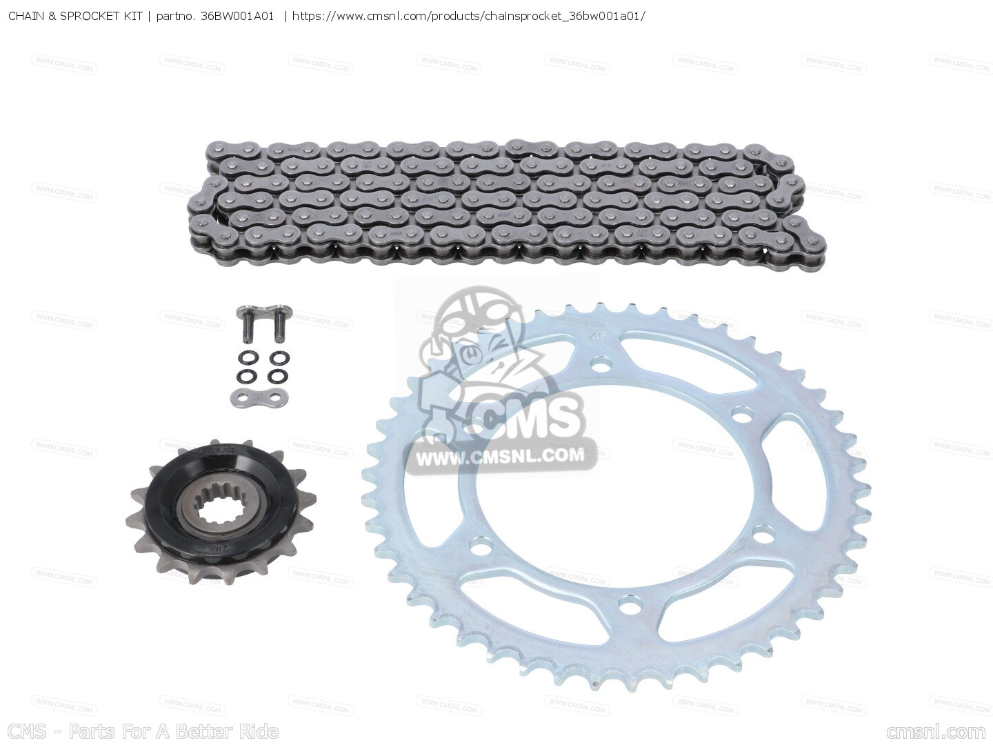 36BW001A01 Chain & Sprocket Kit Yamaha buy the 36BW001A0100 at CMSNL