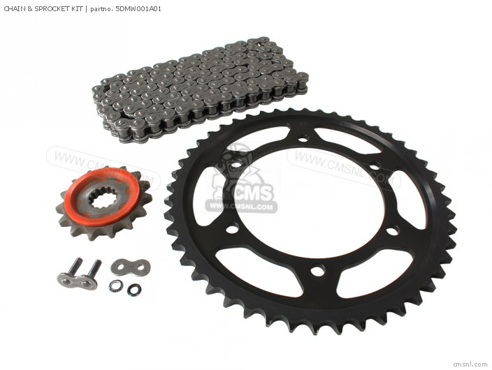 5DMW001A01 Chain & Sprocket Kit Yamaha buy the 5DMW001A01 at CMSNL