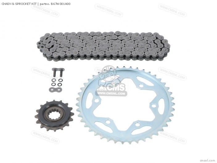 B67W001A00: Chain & Sprocket Kit Yamaha - buy the B67-W001A-00 at CMSNL